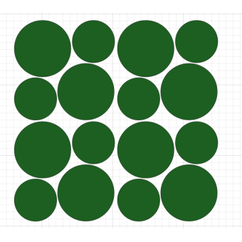 Statische raamstickers confetti groen