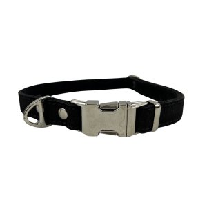 Leren Halsband Zwart